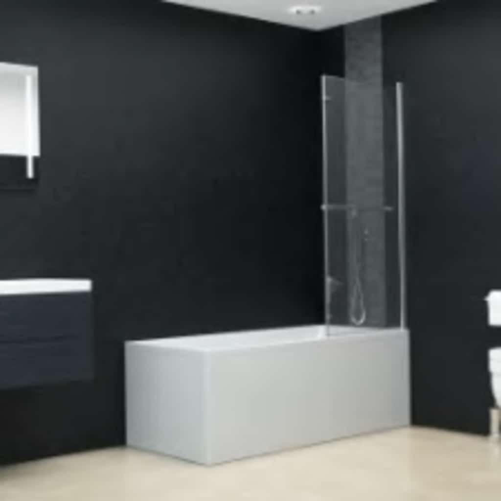 Enceinte de douche Vidaxl 2 panneaux 120x140 cm ESG