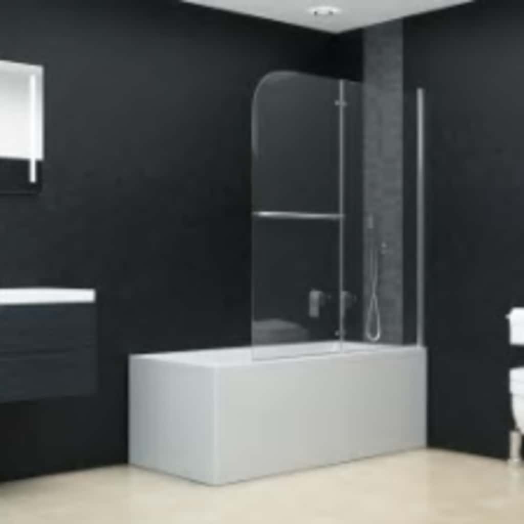 Enceinte de douche Vidaxl 2 panneaux 120x140 cm ESG