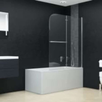 Enceinte de douche Vidaxl 2 panneaux 95x140 cm ESG