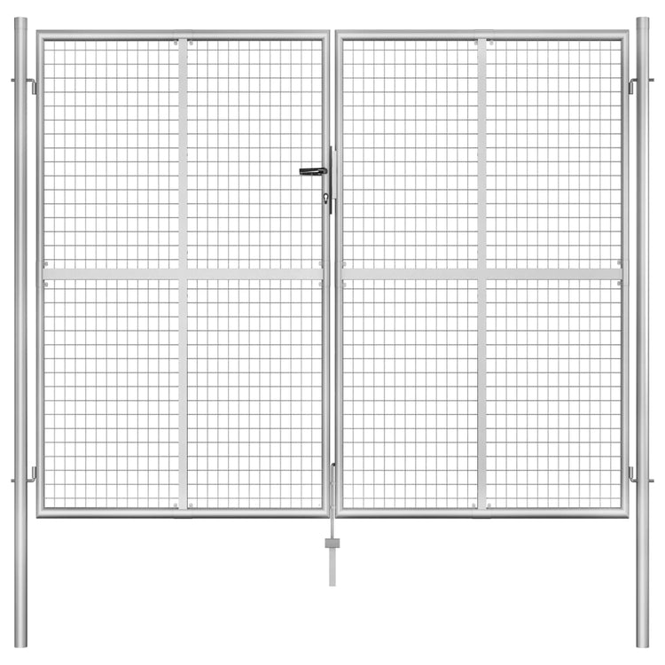 Port vidaxl 306x250 cm en acier galvanisé en acier couleurs