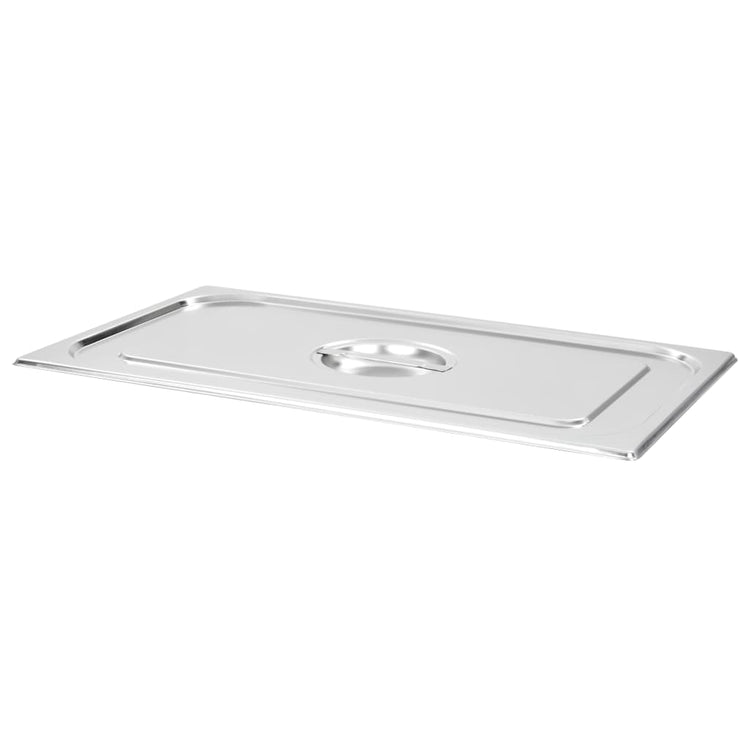Couvercles vidaxl 2 pcs pour gn 1 1 échelles en acier inoxydable