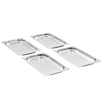 Vidaxl gastronormbakken 12 pc gn 1 3 20 mm en acier inoxydable