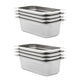 Vidaxl gastronormbakken 8 pc gn 1 3 100 mm en acier inoxydable