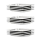 Vidaxl gastronormbakken 12 pc gn 1 4 20 mm en acier inoxydable