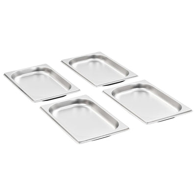 Vidaxl gastronormbakken 12 pc gn 1 4 20 mm en acier inoxydable