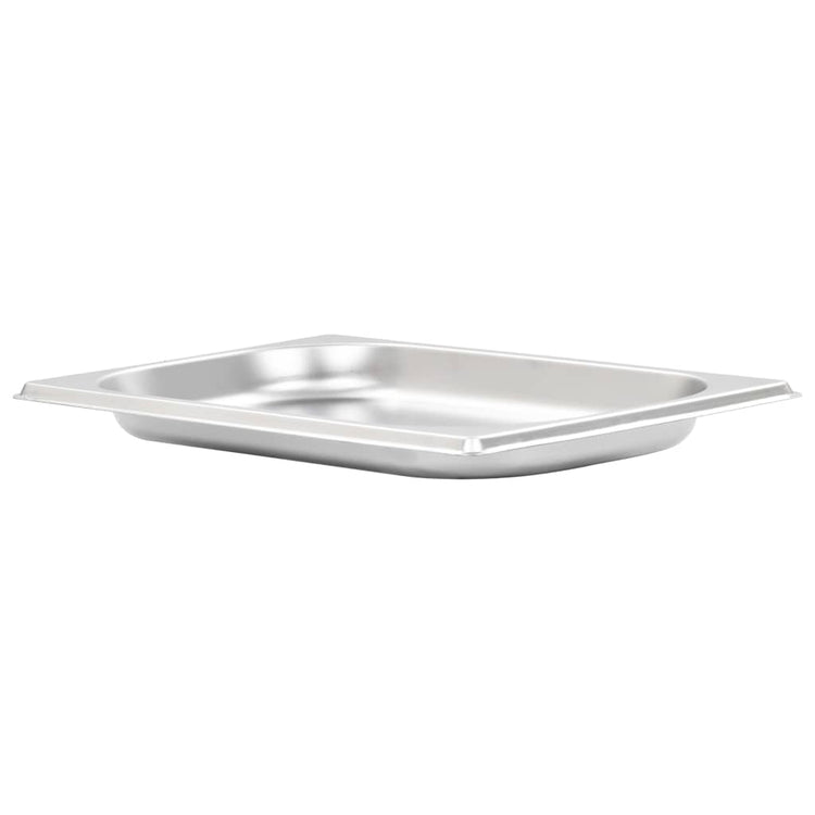 Vidaxl gastronormbakken 12 pc gn 1 4 20 mm en acier inoxydable