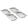Vidaxl gastronormbakken 12 pc gn 1 4 40 mm en acier inoxydable