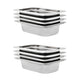 Vidaxl gastronormbakken 8 pc gn 1 4 65 mm en acier inoxydable
