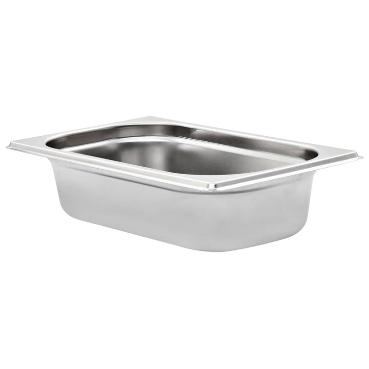 Vidaxl gastronormbakken 8 pc gn 1 4 65 mm en acier inoxydable