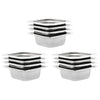 Vidaxl gastronormbakken 12 pc gn 1 6 65 mm en acier inoxydable