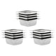 Vidaxl gastronormbakken 12 pc gn 1 6 65 mm en acier inoxydable