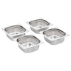 Vidaxl gastronormbakken 12 pc gn 1 6 65 mm en acier inoxydable