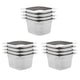 Vidaxl gastronormbakken 12 pc gn 1 6 100 mm en acier inoxydable