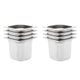 Vidaxl gastronormbakken 8 pc gn 1 6 150 mm en acier inoxydable