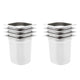 Vidaxl gastronormbakken 8 pc gn 1 6 200 mm en acier inoxydable