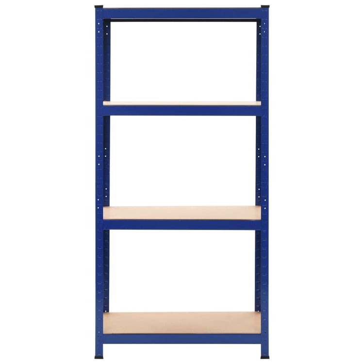 Racks de rangement Vidaxl 2 ST 80x40x160 cm en acier et bleu MDF