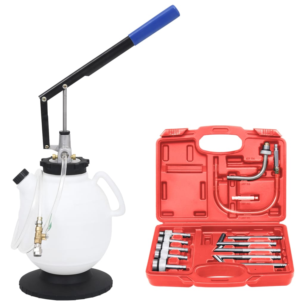 Vidaxl Transmissie Fluid remplissez automatiquement avec un ensemble d'outils 7.5L