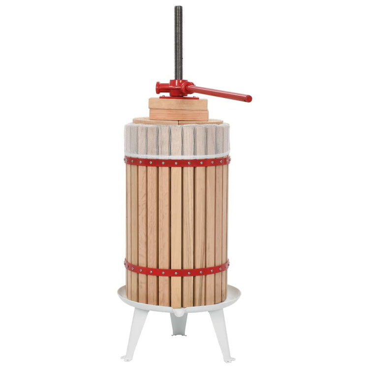 Vidaxl fruits à vin avec sac en tissu 30 l chêne