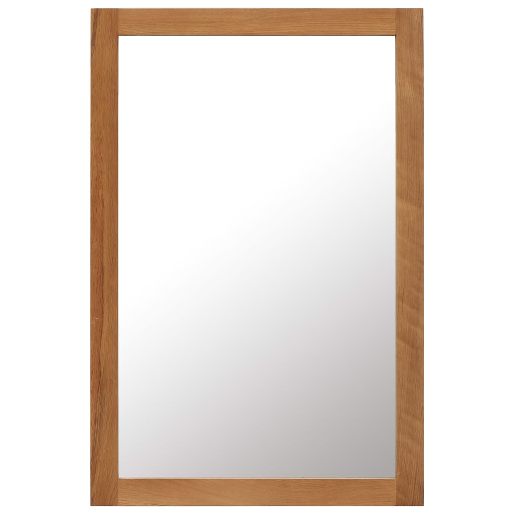 Miroir vidaxl 60x90 cm chêne solide