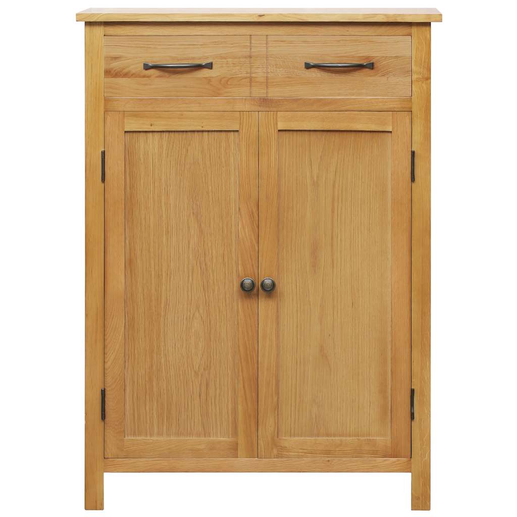 Armoire à chaussures vidaxl 76x37x105 cm en chêne solide