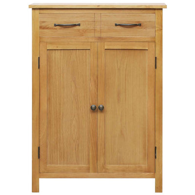 Armoire à chaussures vidaxl 76x37x105 cm en chêne solide