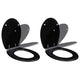 Vidaxl Toilet Seat avec couvercle de serre doux 2 ST MDF Black