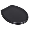 Vidaxl Toilet Seat avec couvercle de serre doux 2 ST MDF Black