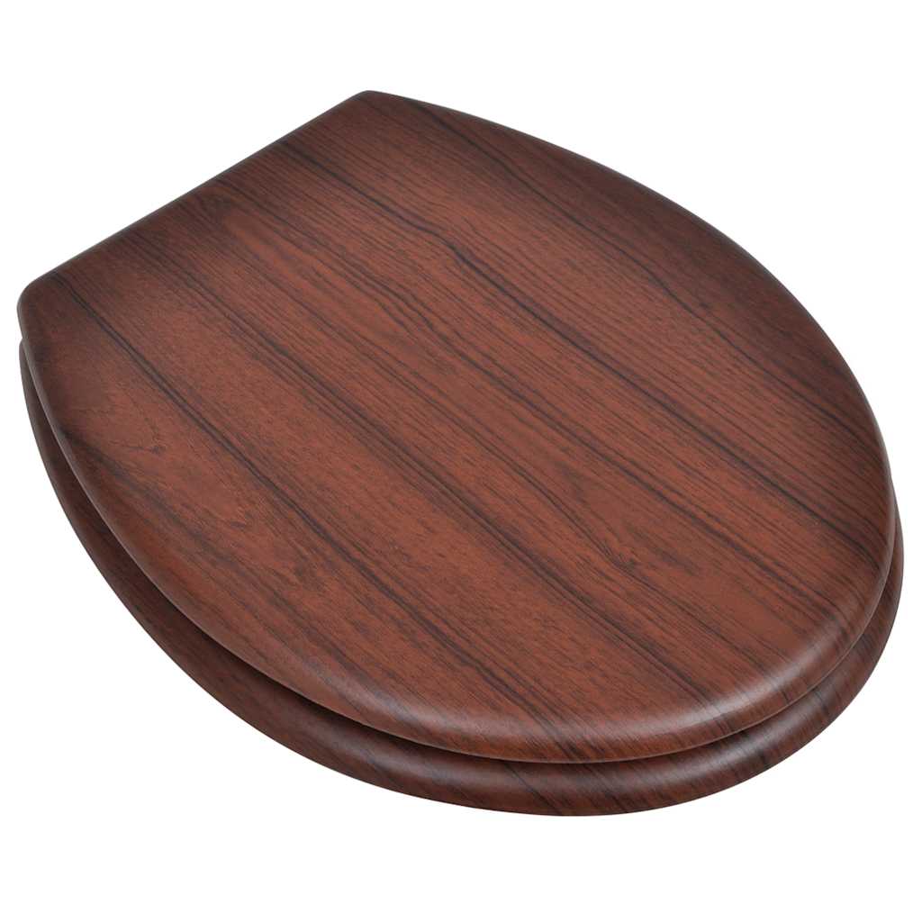 Vidaxl Toilet Seats avec couvercles 2 st MDF marron