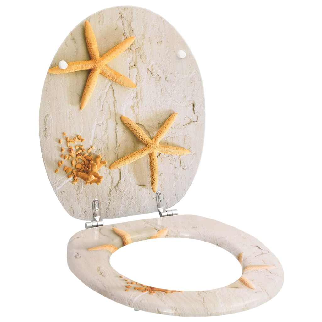 Sièges de toilette Vidaxl avec couvercles 2 St Starfish MDF