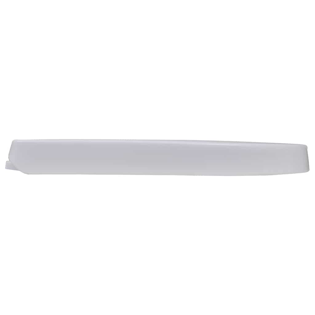 Sièges de toilette vidaxl avec couvercles de ferme 2 ST Plastique blanc