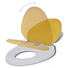 Vidaxl Toilet Seats avec couvercles de ferme 2 ST Plastique blanc et jaune