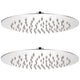Vidaxl Pluie Shower Head 2 ST Round 20 cm en acier inoxydable