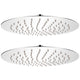 Vidaxl Pluie Shower Head 2 ST Round 25 cm en acier inoxydable