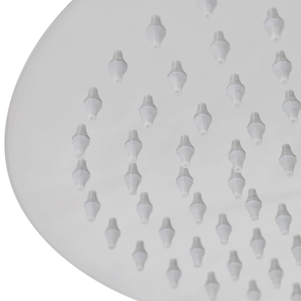 Vidaxl Pluie Shower Head 2 ST Round 25 cm en acier inoxydable
