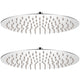 Vidaxl Rain Shower Head 2 Sts Round 30 cm en acier inoxydable