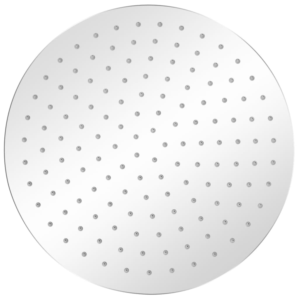 Vidaxl Rain Shower Head 2 Sts Round 30 cm en acier inoxydable