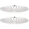 Vidaxl Rain Shower Head 2 Sts Round 40 cm en acier inoxydable