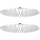Vidaxl Rain Shower Head 2 Sts Round 40 cm en acier inoxydable