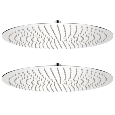 Vidaxx pomme de douche à effet pluie 2 pcs ronde 50 cm en acier inoxydable