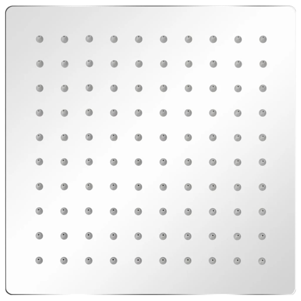 Vidaxl Pain Shower Heads 2 St 20x20 cm en acier inoxydable