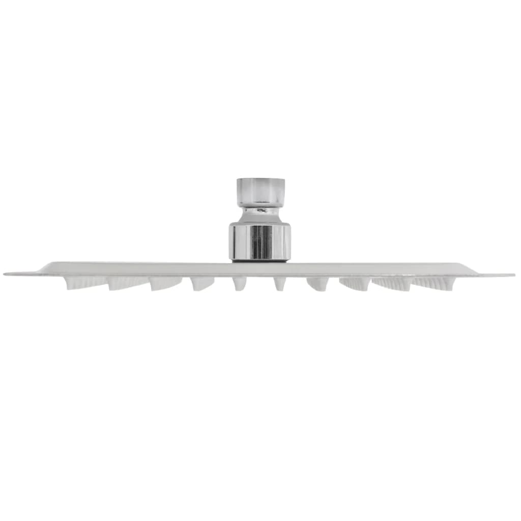 Vidaxl Pain Shower Heads 2 St 20x20 cm en acier inoxydable