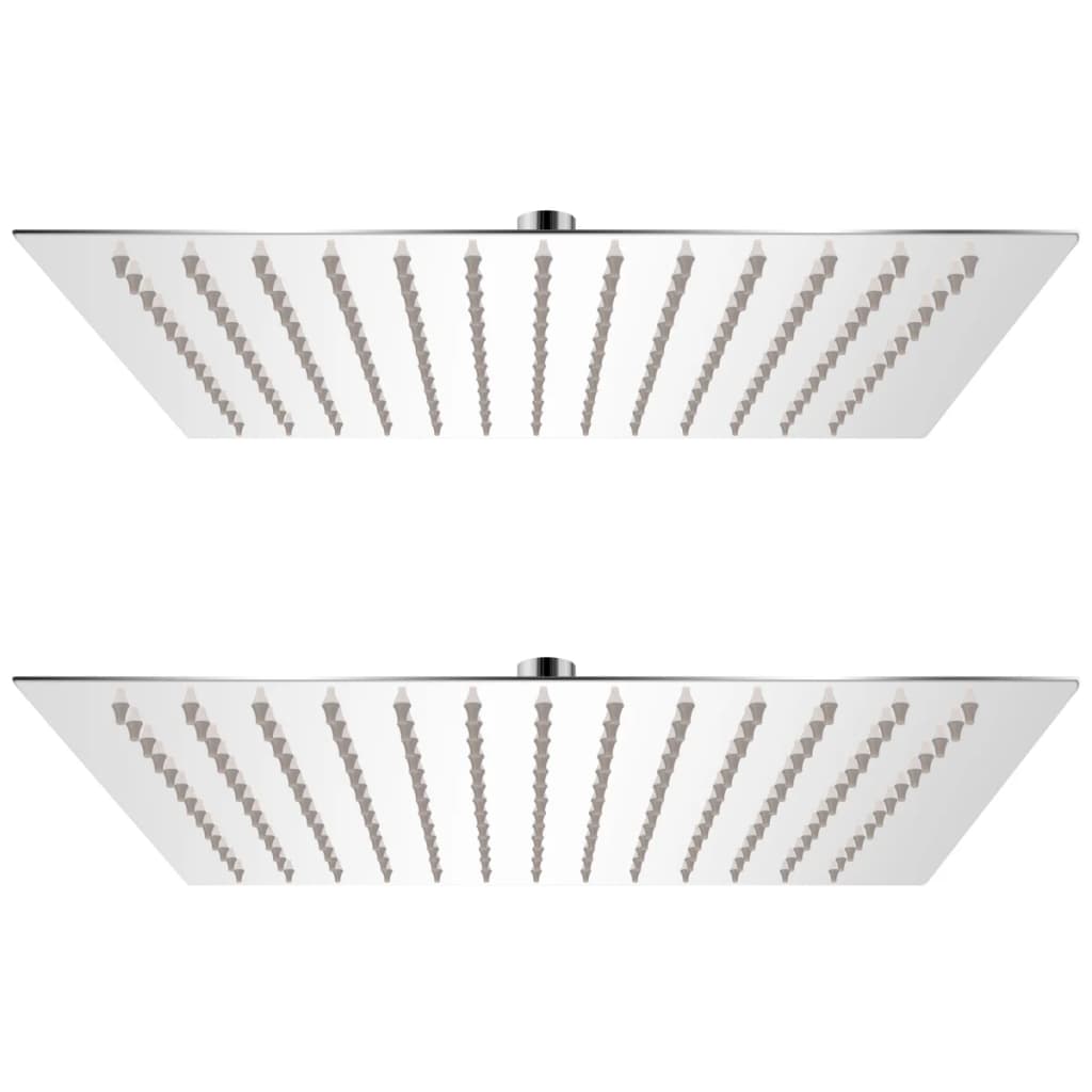 Vidaxl Pain Shower Head 2 ST 25x25 cm en acier inoxydable
