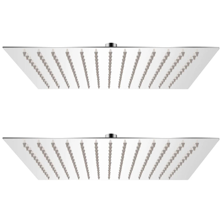 Vidaxl Pain Shower Head 2 ST 25x25 cm en acier inoxydable