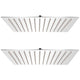 Vidaxl Pain Shower Head 2 ST 25x25 cm en acier inoxydable