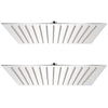 Vidaxl Rain Shower Head 2 PCS 30x30 cm en acier inoxydable