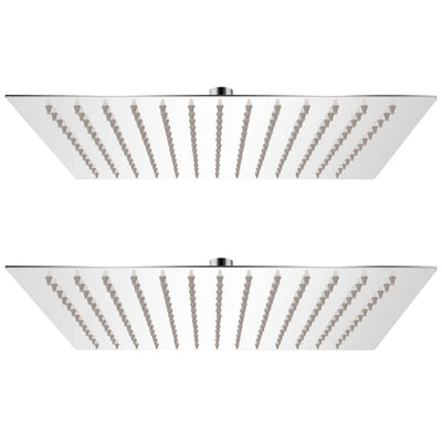 Vidaxl Rain Shower Head 2 PCS 30x30 cm en acier inoxydable