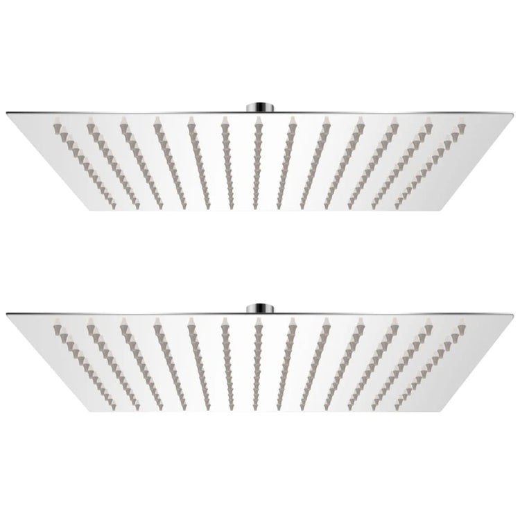 Vidaxl Rain Shower Head 2 PCS 30x30 cm en acier inoxydable