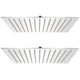 Vidaxl Rain Shower Head 2 PCS 30x30 cm en acier inoxydable