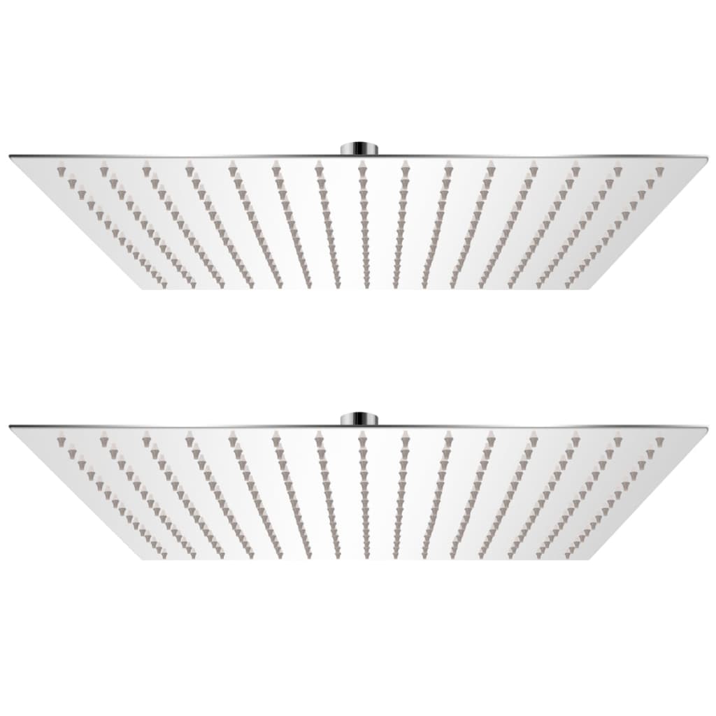 Vidaxl Rain Shower Head 2 ST 40x40 cm en acier inoxydable