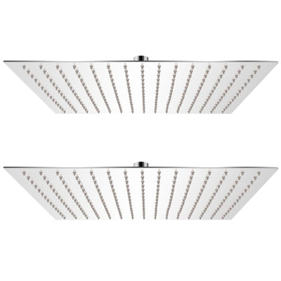 Vidaxl Rain Shower Head 2 ST 40x40 cm en acier inoxydable